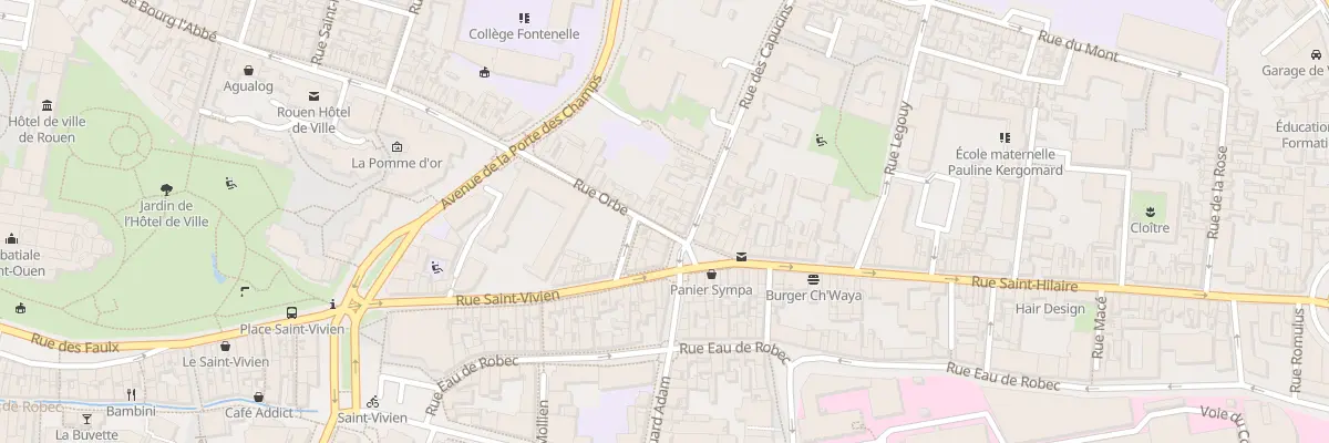 Plan du 6 Rue Orbe à Rouen