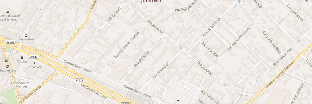 Plan du 14 Rue du Perou à Rouen