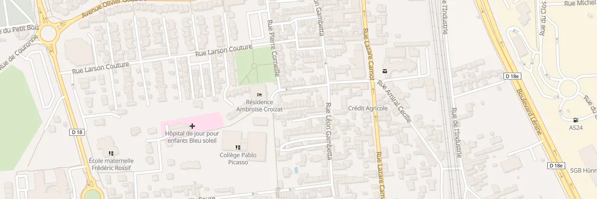 Plan du 224 Rue Gambetta à Saint-Étienne-du-Rouvray