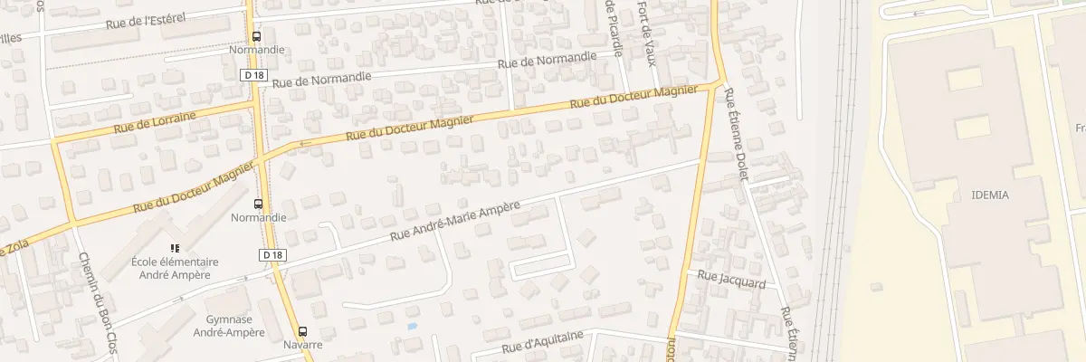 Plan du 16 Rue Ampère à Saint-Étienne-du-Rouvray