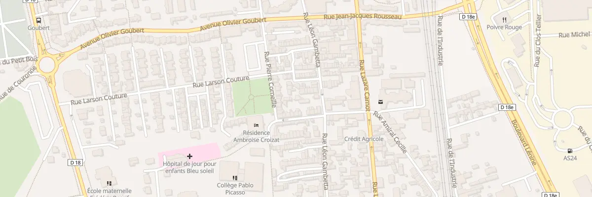 Plan du 188B Rue Gambetta à Saint-Étienne-du-Rouvray
