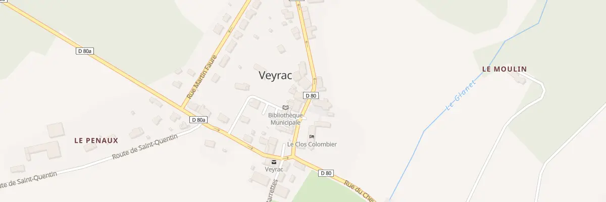 Plan du 30 Rue du Cheval Blanc à Veyrac
