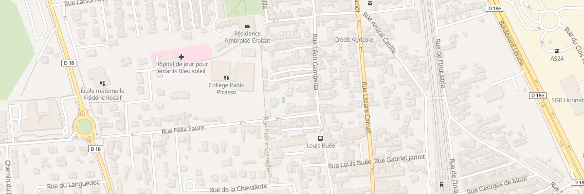 Plan du 296C Rue Gambetta à Saint-Étienne-du-Rouvray