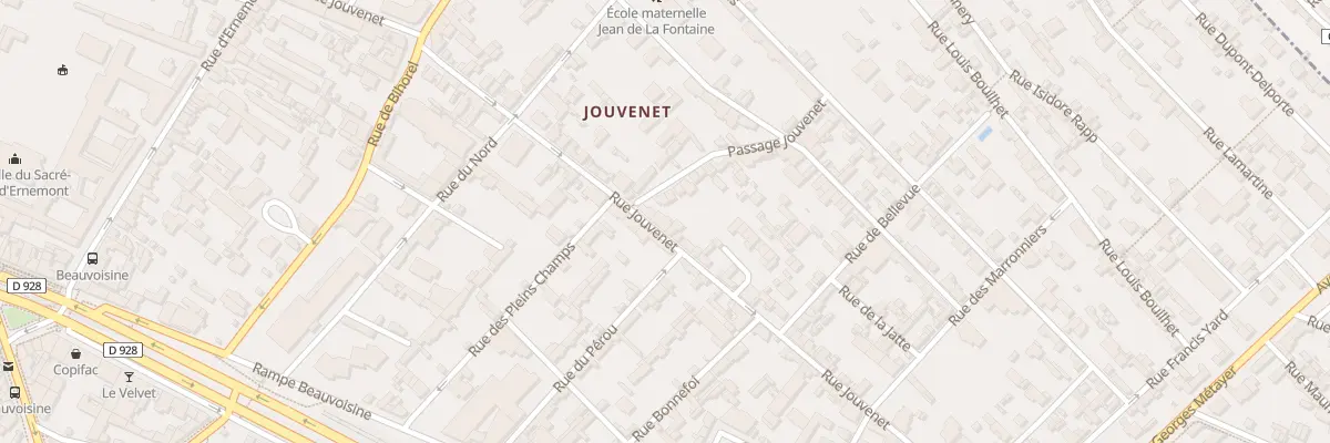 Plan du 44B Rue Jouvenet à Rouen