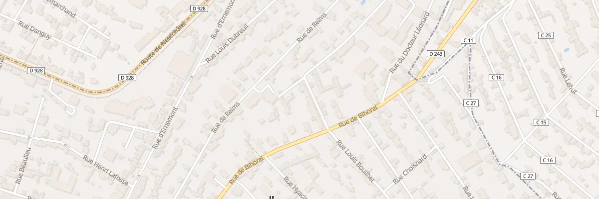Plan du 45 Rue Louis Bouilhet à Rouen