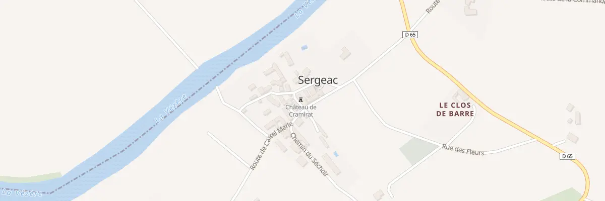 Plan du 4 Sergeac à Sergeac