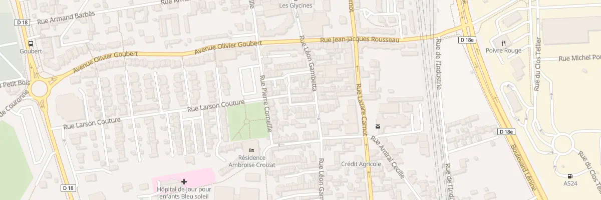 Plan du 162 Rue Gambetta à Saint-Étienne-du-Rouvray