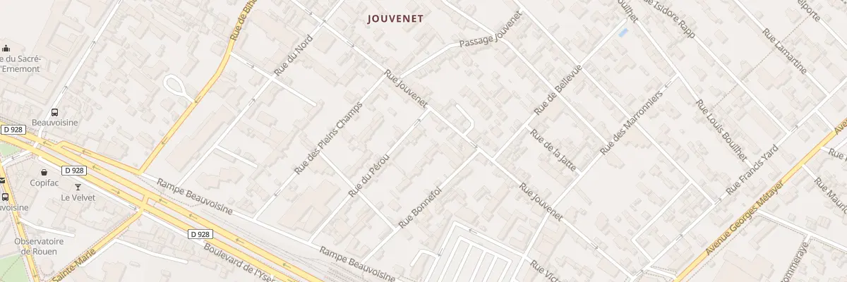 Plan du 18 Rue du Perou à Rouen