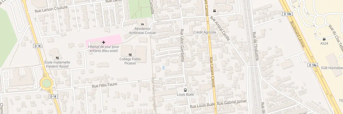 Plan du 284 Rue Gambetta à Saint-Étienne-du-Rouvray