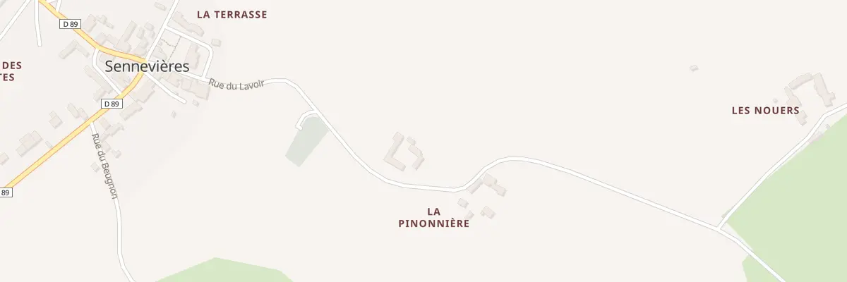 Plan du 1 La Pinonniere à Sennevières