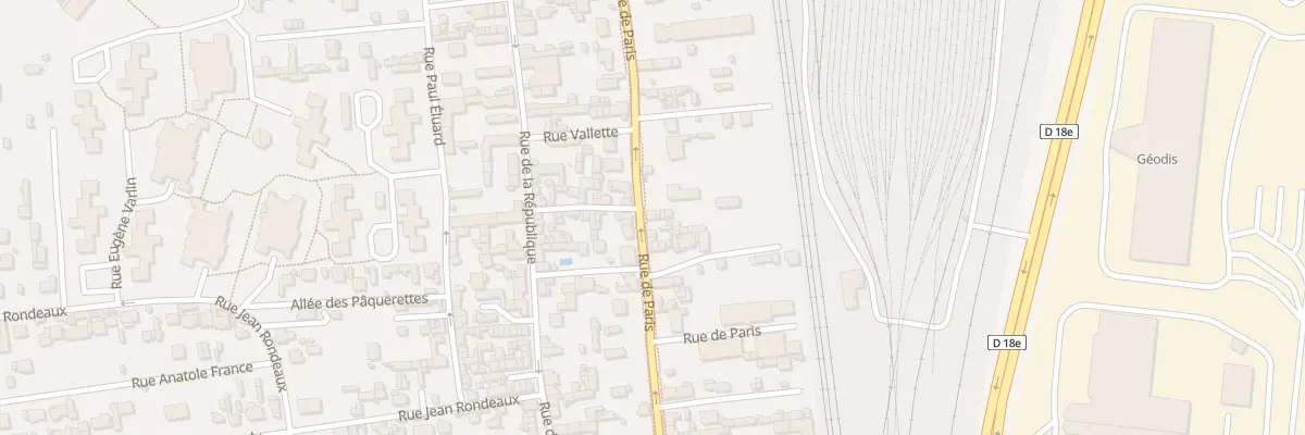 Plan du 207 Rue de Paris à Saint-Étienne-du-Rouvray