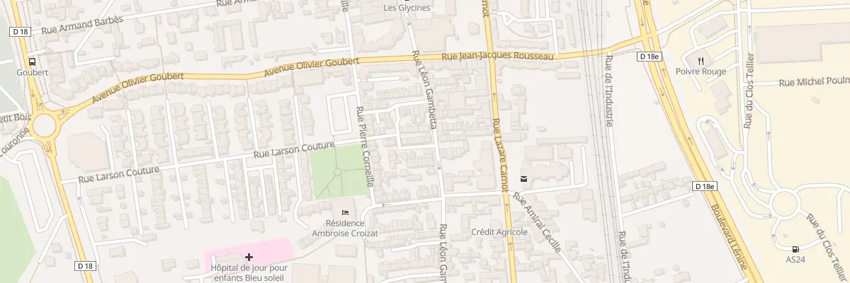 Plan du 156 Rue Gambetta à Saint-Étienne-du-Rouvray