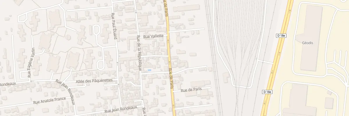 Plan du 209 Rue de Paris à Saint-Étienne-du-Rouvray
