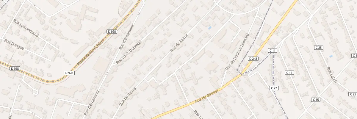 Plan du 53 Rue Louis Bouilhet à Rouen