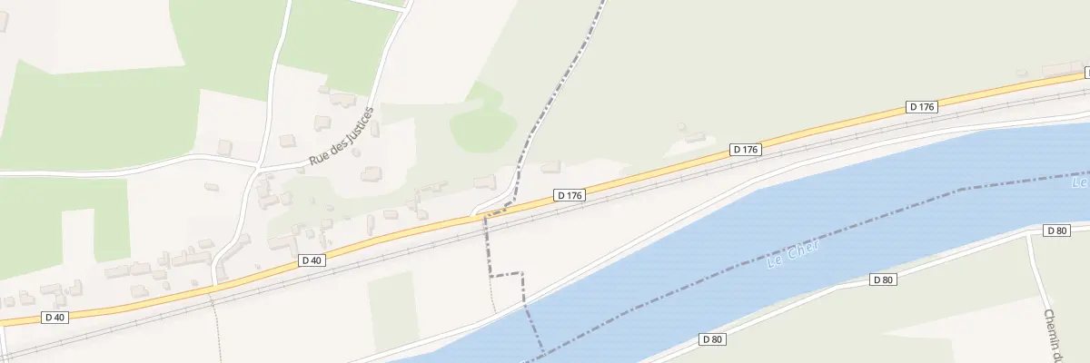 Plan du 68 Rte de Tours à Chissay-en-Touraine