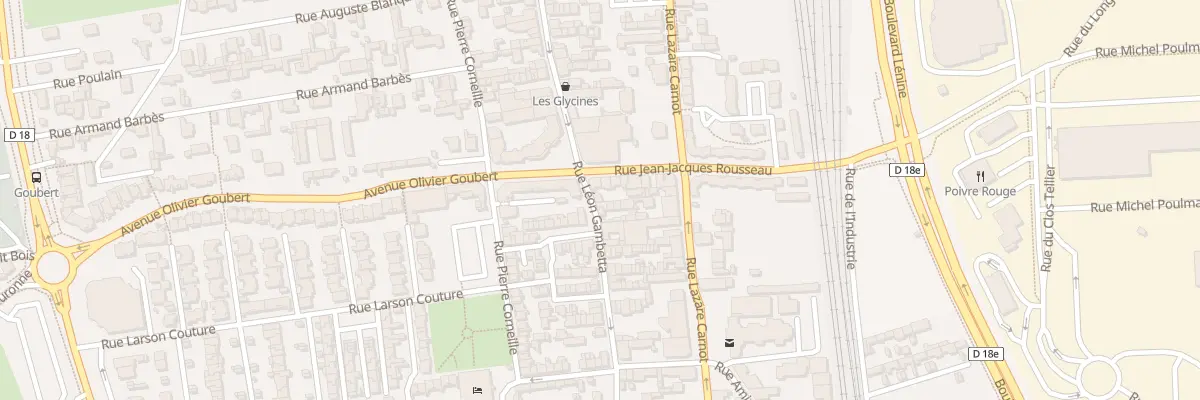 Plan du 93 Rue Gambetta à Saint-Étienne-du-Rouvray