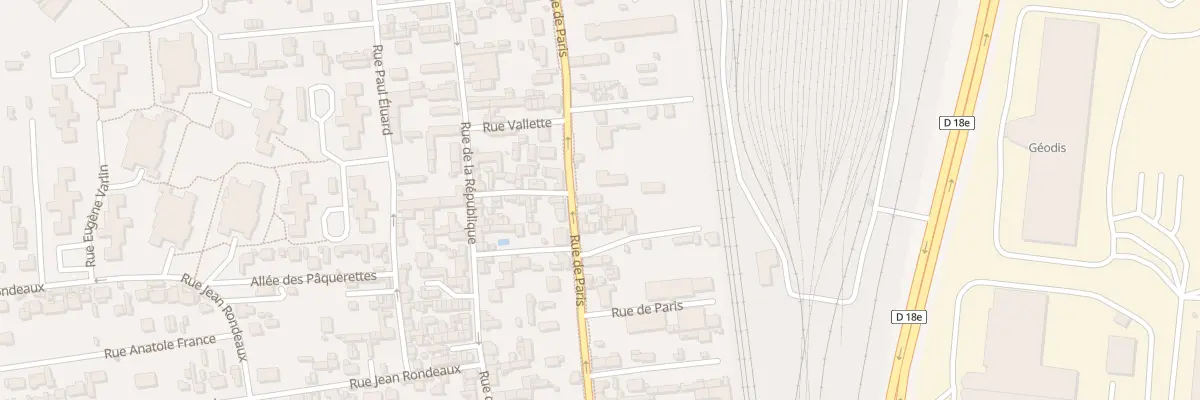 Plan du 213 Rue de Paris à Saint-Étienne-du-Rouvray