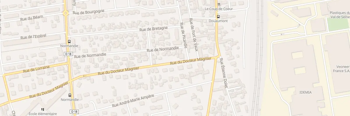 Plan du 2 Rue Doc F Magnier à Saint-Étienne-du-Rouvray