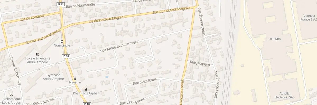 Plan du 7 Rue Ampère à Saint-Étienne-du-Rouvray