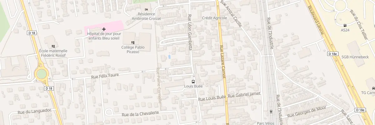 Plan du 2 Rue Félix Faure à Saint-Étienne-du-Rouvray