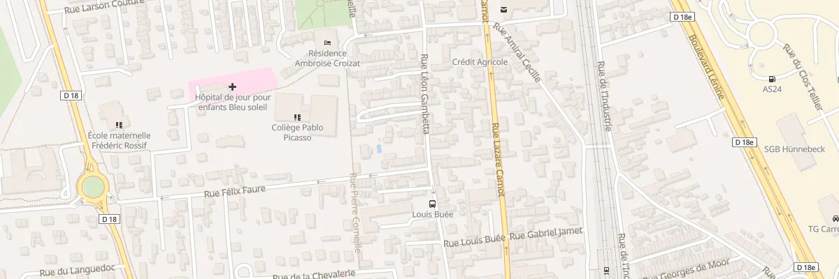 Plan du 296 Rue Gambetta à Saint-Étienne-du-Rouvray
