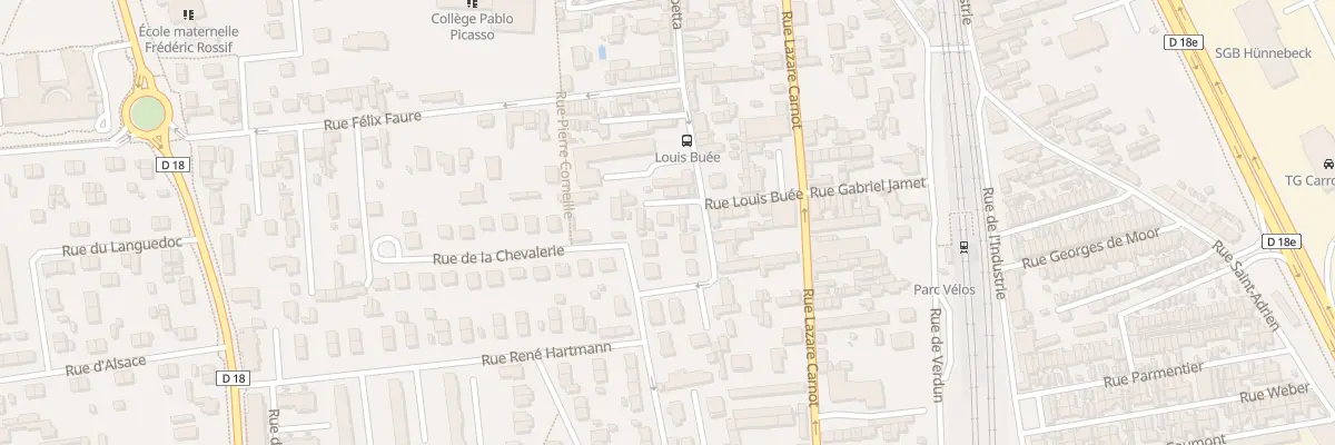 Plan du 332B Rue Gambetta à Saint-Étienne-du-Rouvray