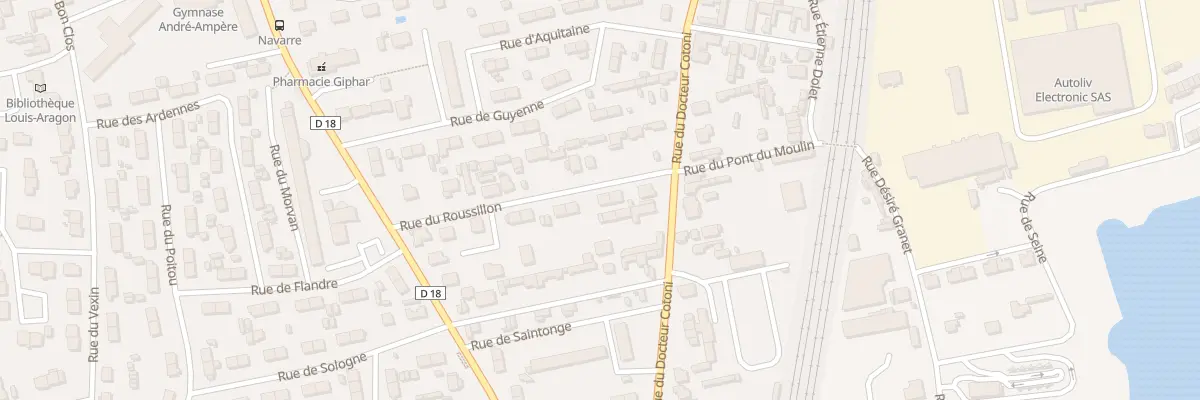 Plan du 5 Rue du Roussillon à Saint-Étienne-du-Rouvray