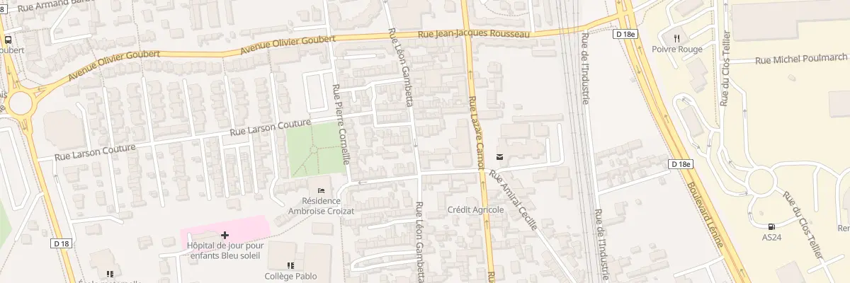 Plan du 143 Rue Gambetta à Saint-Étienne-du-Rouvray