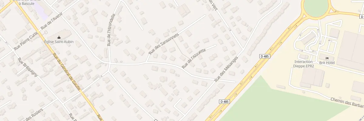 Plan du 1 Rue de l’Alouette à Dieppe