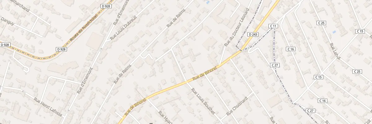 Plan du 40 Rue Louis Bouilhet à Rouen