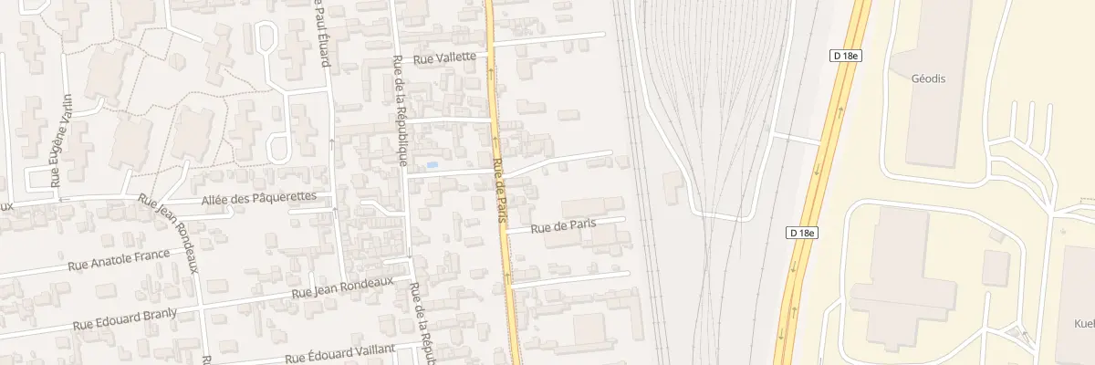 Plan du 223 Rue de Paris à Saint-Étienne-du-Rouvray
