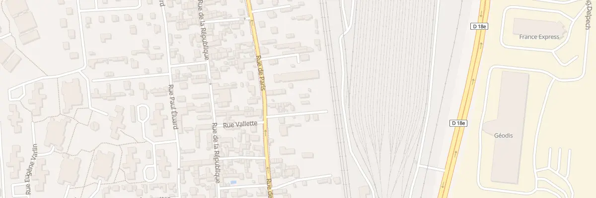Plan du 189 Rue de Paris à Saint-Étienne-du-Rouvray