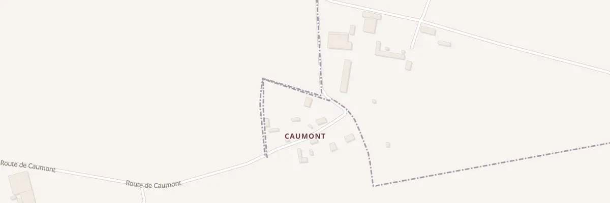 Plan du 1361B Rte de Caumont à Gonneville-sur-Scie