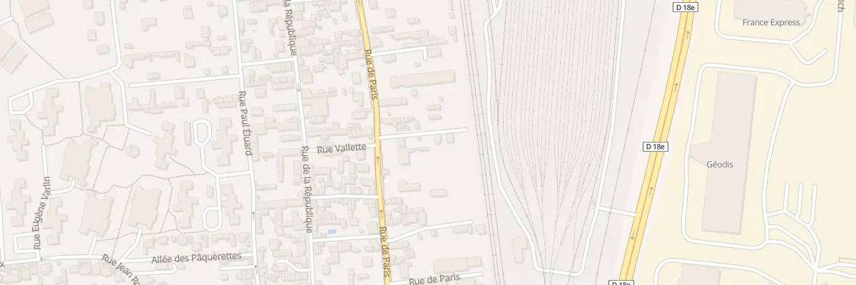Plan du 201B Rue de Paris à Saint-Étienne-du-Rouvray
