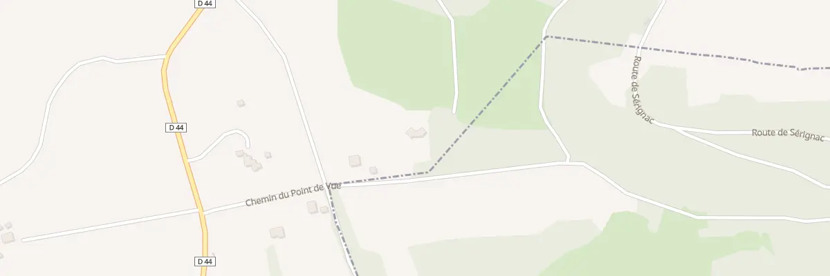 Plan du 255 Che du Point de Vue à Sérignac