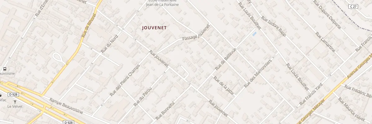 Plan du 38F Rue Jouvenet à Rouen