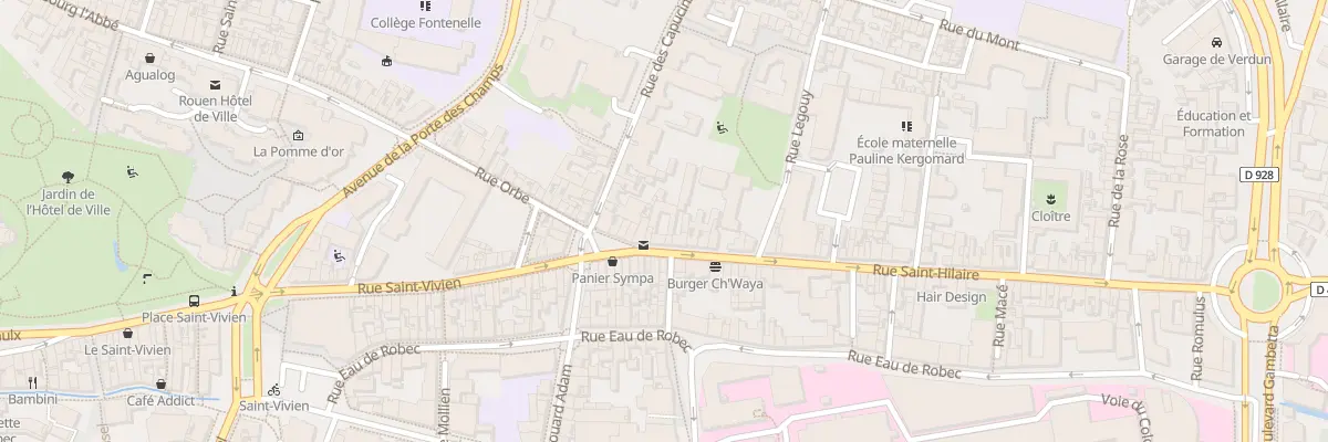 Plan du 136B Rue Saint Hilaire à Rouen