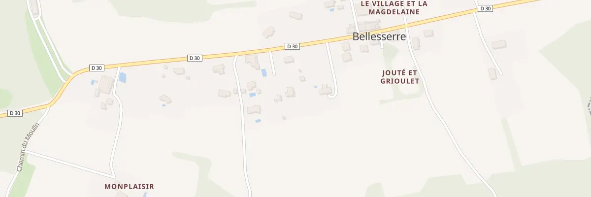 Plan du 9001 Le Village et La Magdelain à Bellesserre