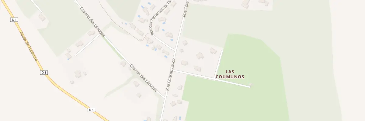 Plan du 9002 Las Coumunos au Grès