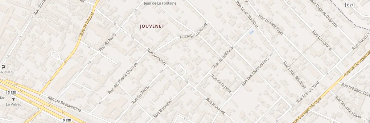 Plan du 38E Rue Jouvenet à Rouen