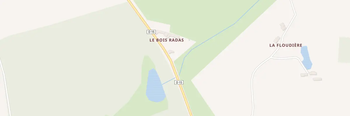Plan du 3 Le Bois Radas à Frazé
