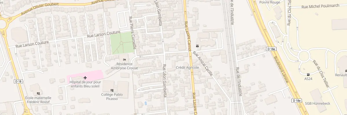 Plan du 2 Rue Masqueray à Saint-Étienne-du-Rouvray