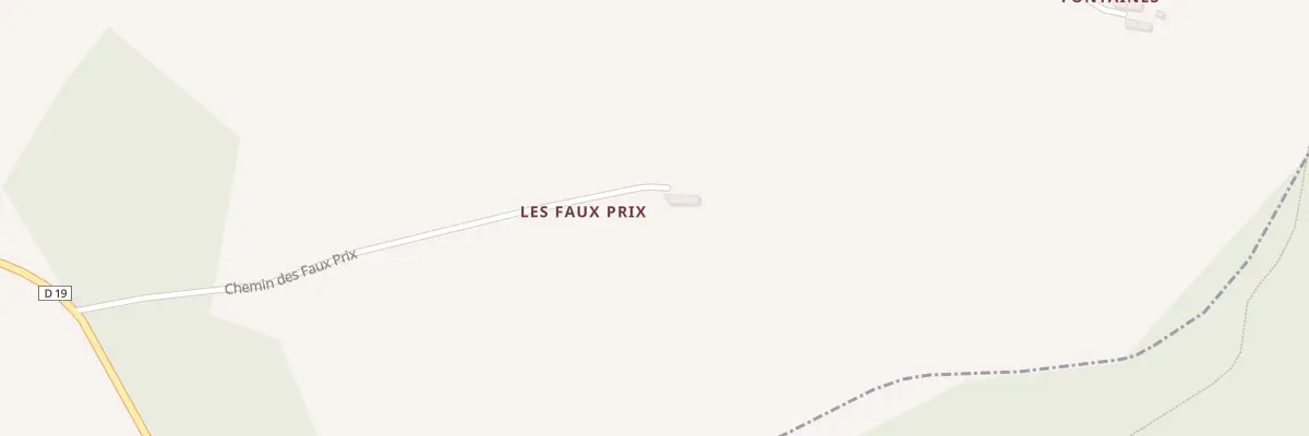Plan du 88 Les Faux Prix à Bouffry