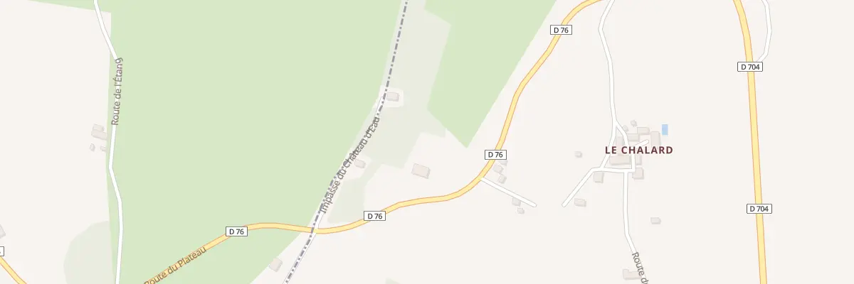 Plan du 3655 Rte du Plateau à Anlhiac