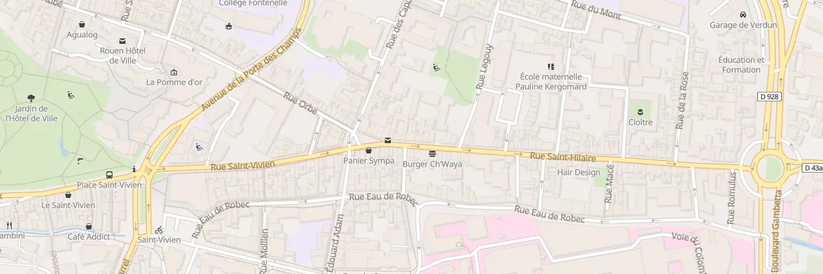 Plan du 132 Rue Saint Hilaire à Rouen