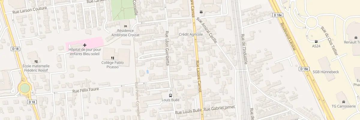 Plan du 181 Rue Gambetta à Saint-Étienne-du-Rouvray