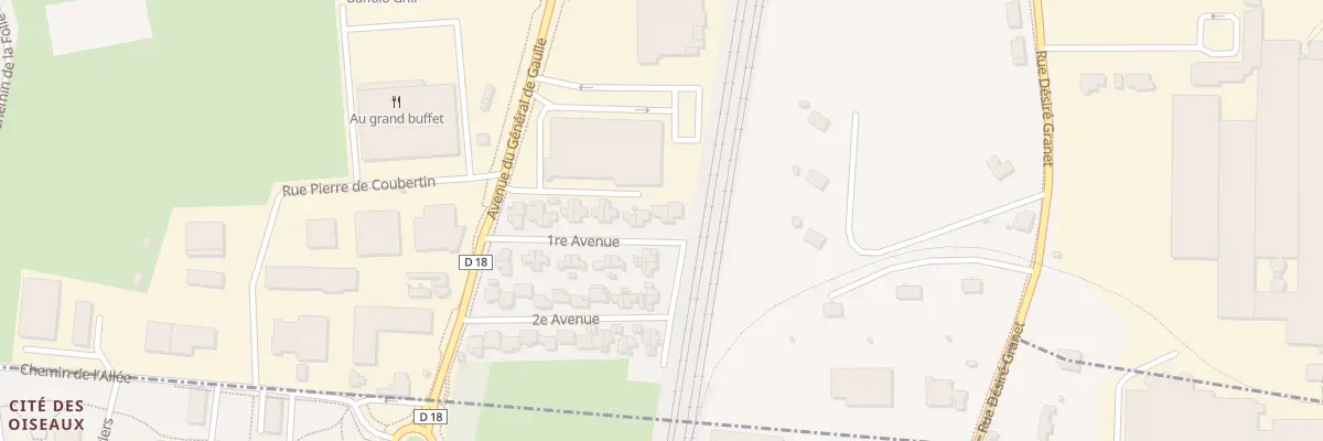 Plan du 21 Premiere Avenue à Saint-Étienne-du-Rouvray