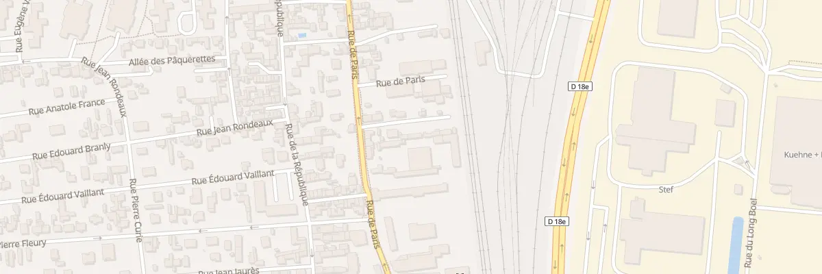 Plan du 247 Rue de Paris à Saint-Étienne-du-Rouvray