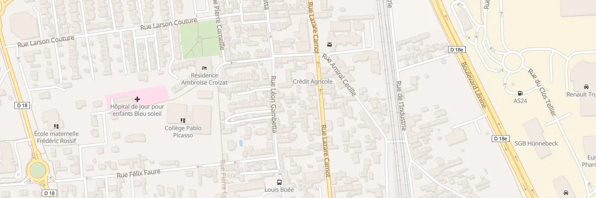 Plan du 175B Rue Gambetta à Saint-Étienne-du-Rouvray