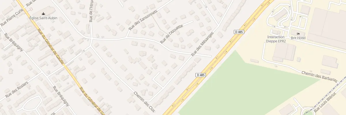 Plan du 8 Rue de l’Ecureuil à Dieppe